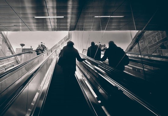 Ontmoeting in Maastunnel