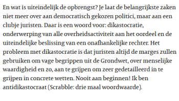 Album afbeelding 1: Fragment tekst Ronald Plasterk
