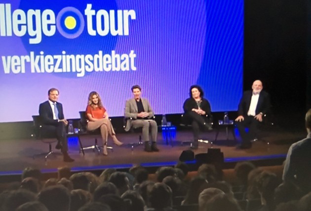 Verkiezingsdebat of vragenuurtje?  College Tour met Yesilgöz, Timmermans, Van der Plas en Omtzigt