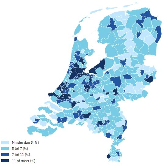 16 procent van de Nederlandse bevolking is in het buitenland geboren