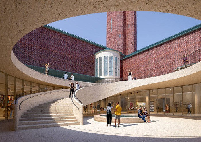 Boijmans: Nieuw ontwerp kiest voor sloop Robbrecht en Daem, entree naar de zijkant
