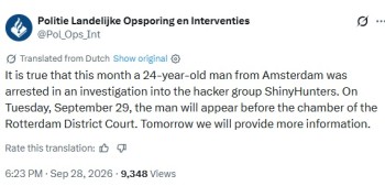 Zogenaamde 'spijtoptant-hacker' Pepijn van der S opgesloten in onderzoek naar ShinyHunters