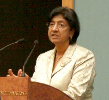 Voorvechtster internationaal recht Navi Pillay krijgt Nobelprijs voor de Vrede
