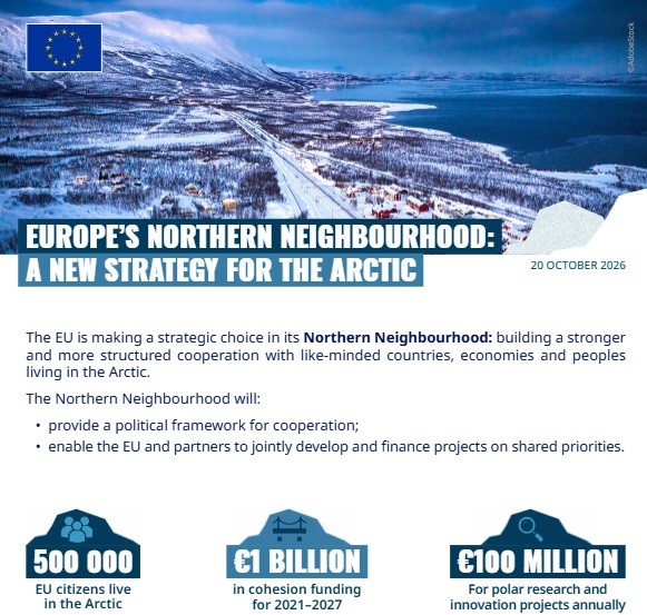 EU presenteerde plannen voor Noordpoolgebied, Visserij en Digitale zaken